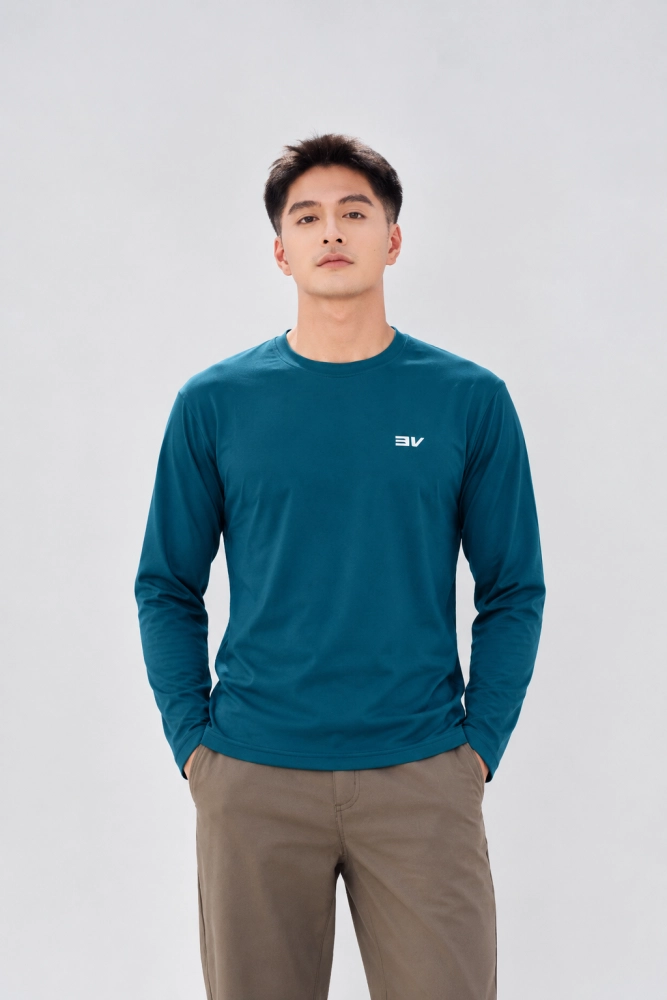 Áo Thể Thao Dài Tay Nam Velosar RLS-60003 – Nhẹ, Nhanh Khô, Co giãn, Giữ Ấm