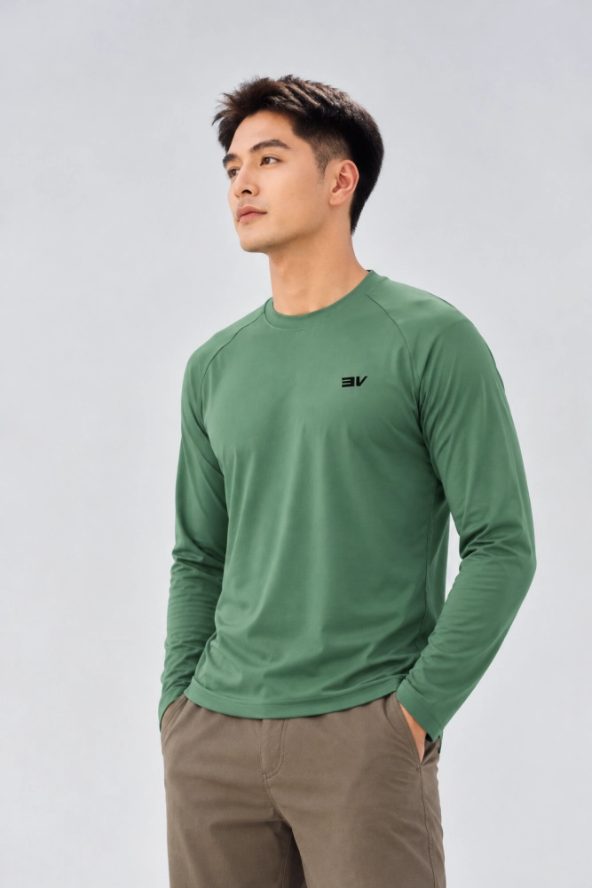 Áo Thể Thao Dài Tay Nam Velosar RGN-60001 – Nhẹ, Nhanh Khô, Thoáng Khí, Giữ Ấm
