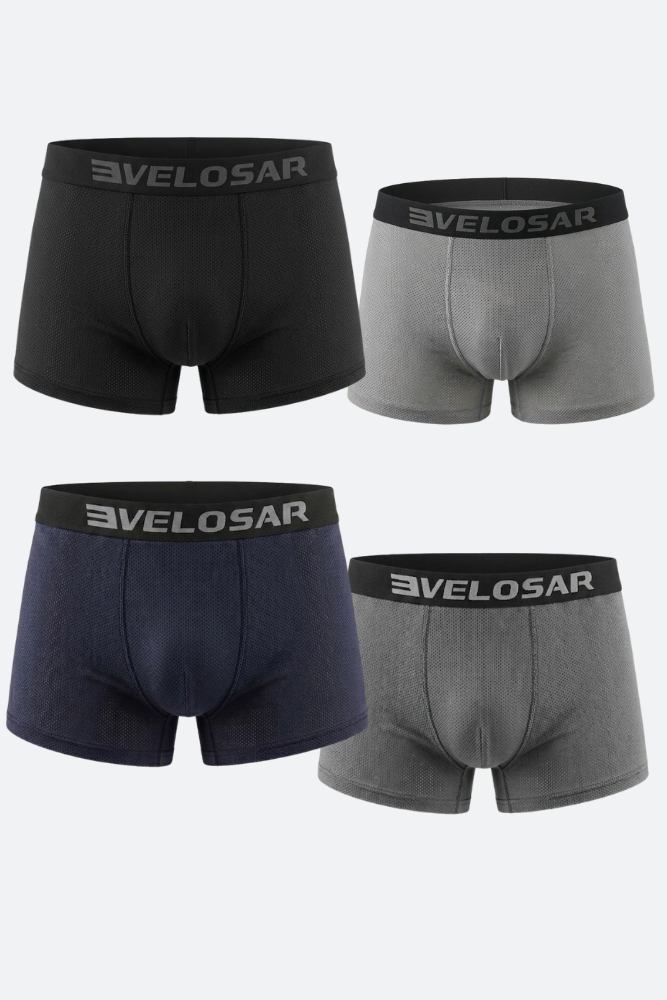 Combo 3 Quần Boxer Nam Velosar LUW-60002 Microfiber Thoáng Khí, Co Giãn Mềm Mịn, Thấm Hút Mồ Hôi